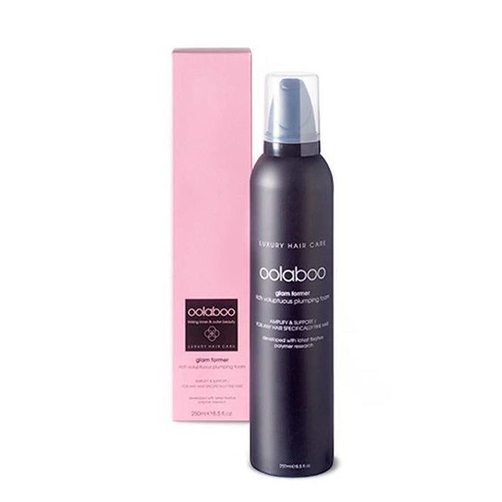 Oolaboo Glam Former Plumping Foam 250ml spraydåse med æske