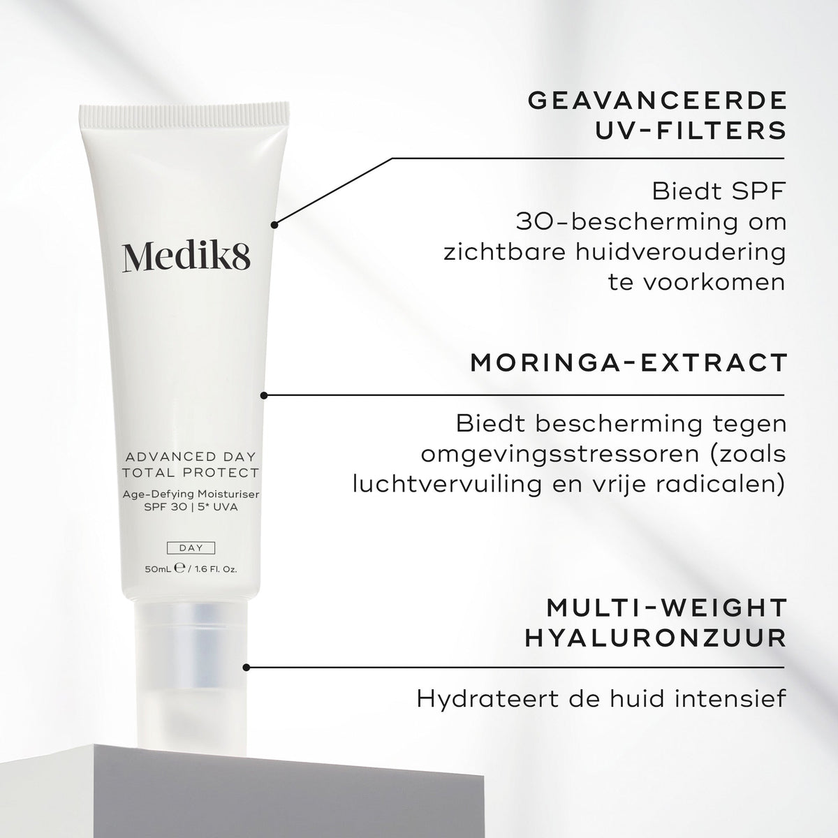 Medik8 Advanced Day Total Protect - SPF 30 50ml vigtigste ingredienser