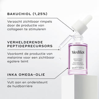 Medik8 Bakuchiol Peptides 30ml vigtigste ingredienser