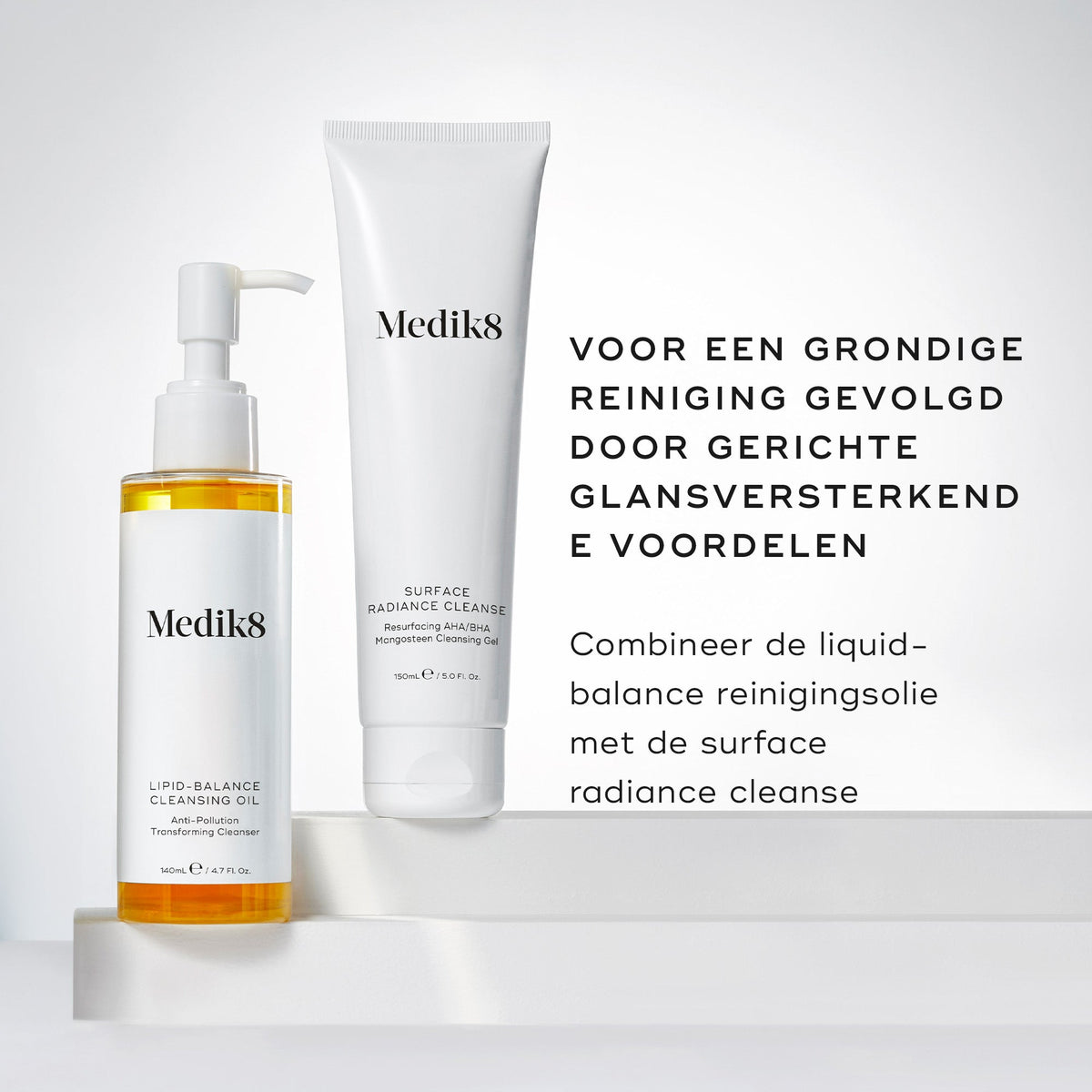 Medik8 Lipid-Balance Cleansing Oil 140ml kombineres med