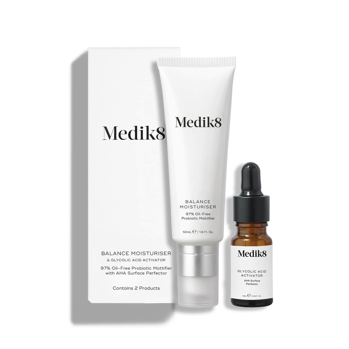 Medik8 Balance Moisturiser Glycolic Acid Activator med æske