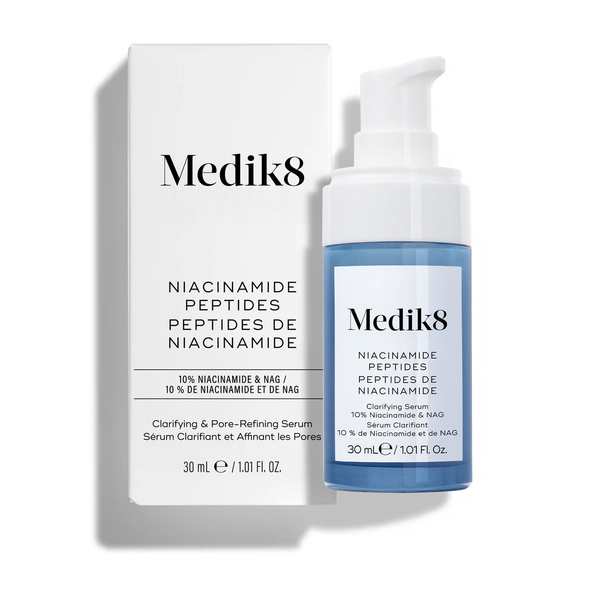 Medik8 Niacinamide peptides 30ml med æske