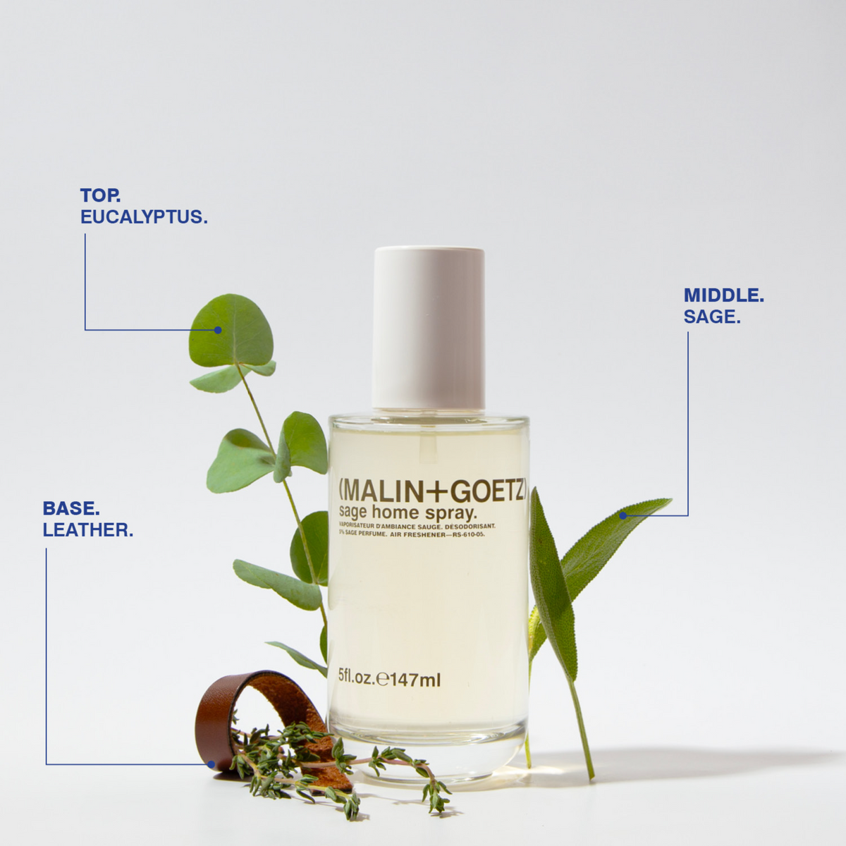 Malin+Goetz Sage home spray geurnoten