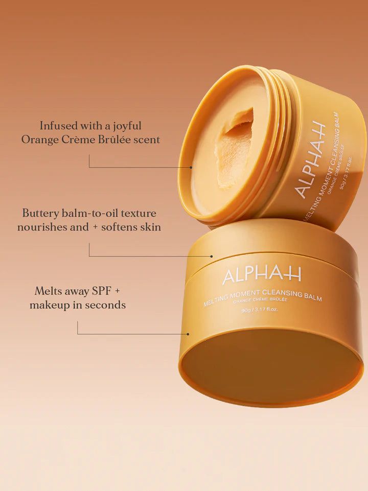 Alpha-H Melting Moment Cleansing Balm Orange Creme Brulee stemning 1
