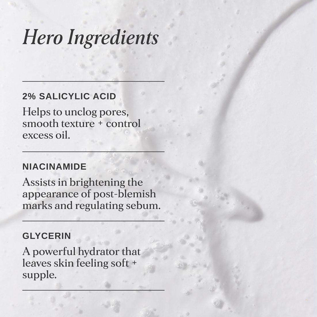 Alpha-H Clear Skin Face & Body Wash ingredienser