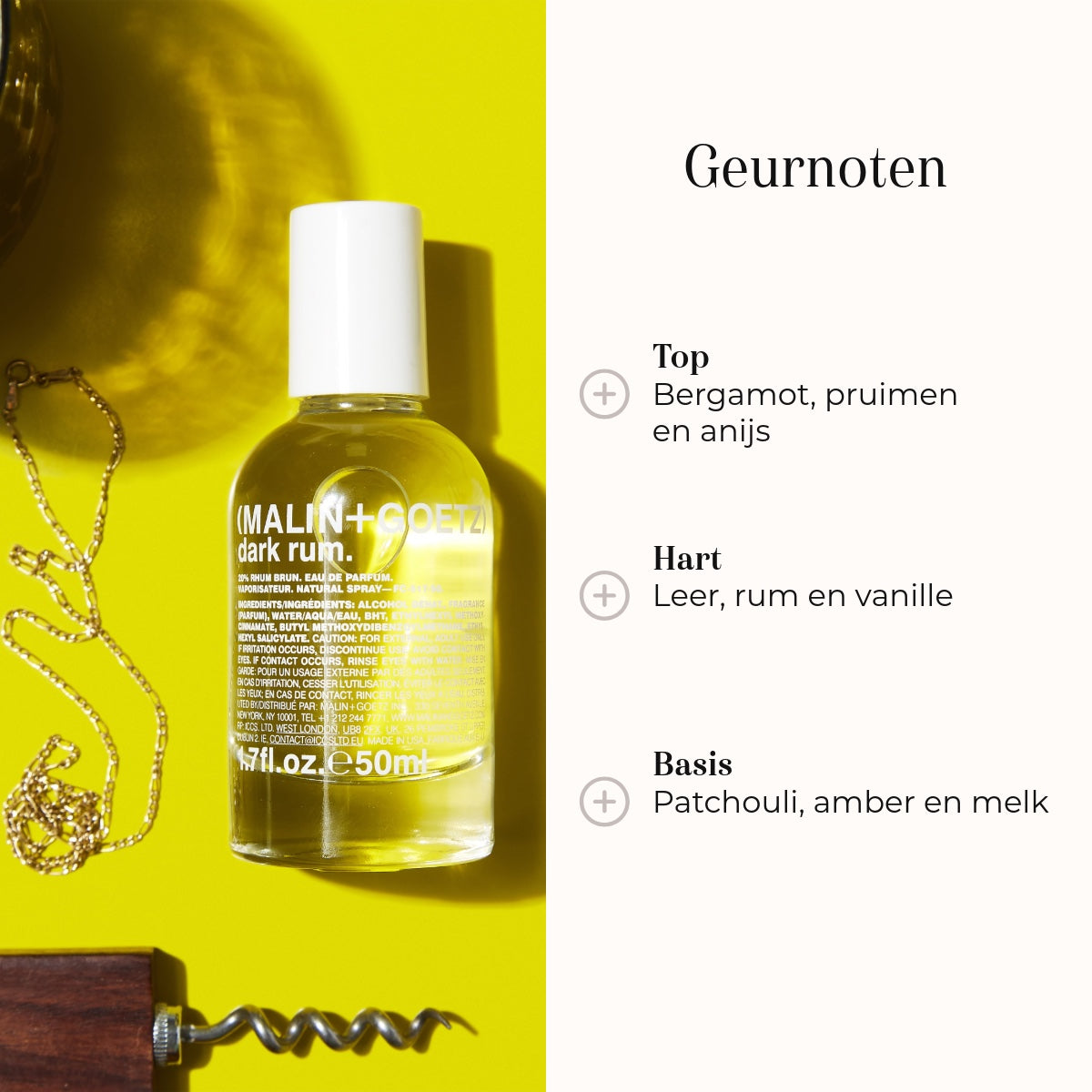 Eau de Parfum - Dark Rum geurnoten