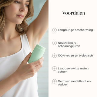 Natural Deodorant - Santal & Vetiver 75gr fordele