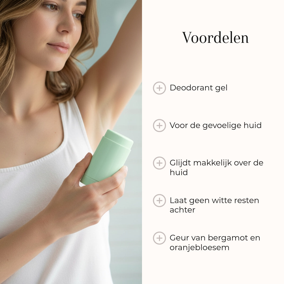 Natural Deodorant Gel - Bergamot & Hinoki Sensitive 75gr fordele
