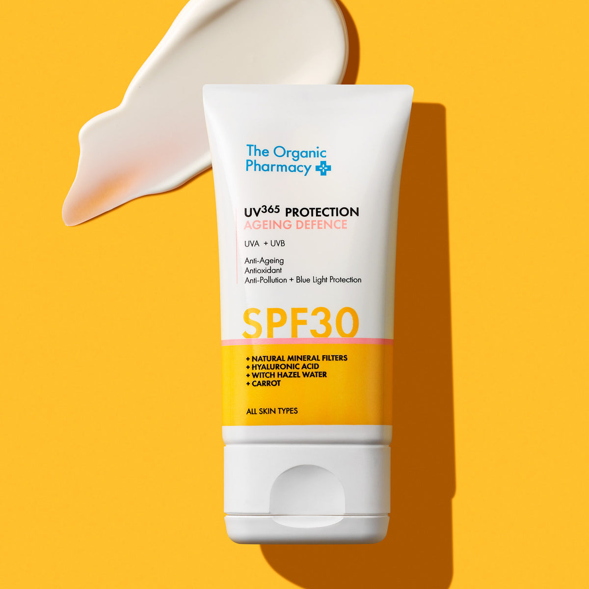 The Organic Pharmacy UV365 Protection Ageing SPF30 40ml. tekstur
