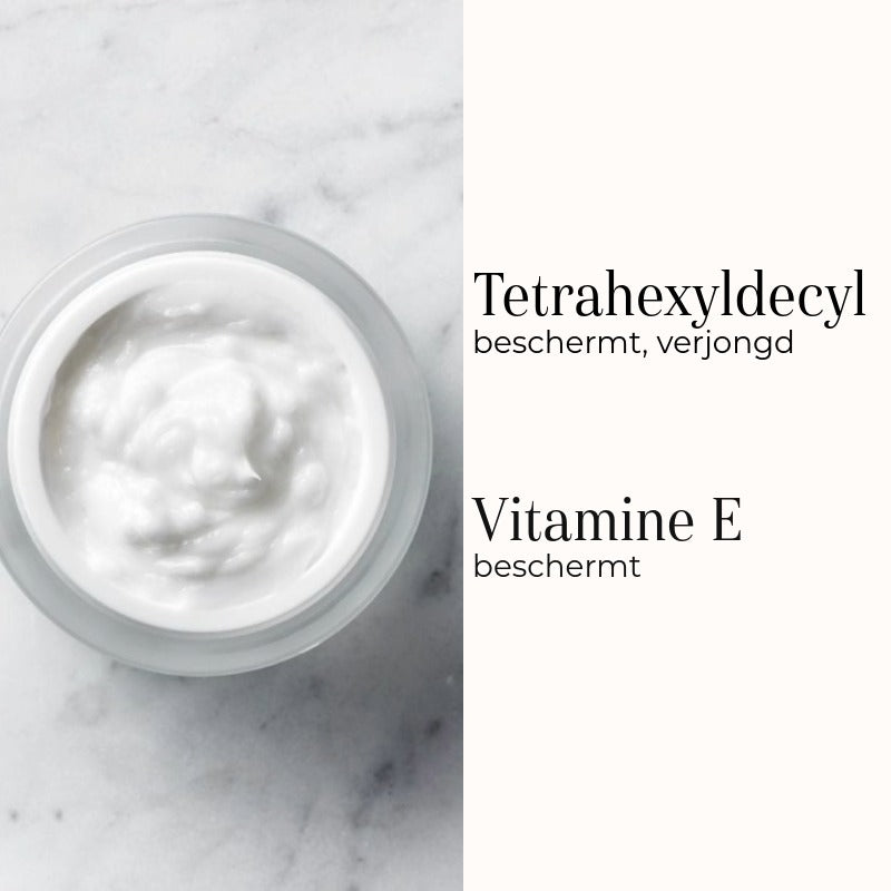 Medik8 C-Tetra Cream 50ml ingredienser tetrahexyldecyl og E-vitamin