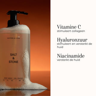 Body Wash Saffron & Cedar 450ml ingredienser