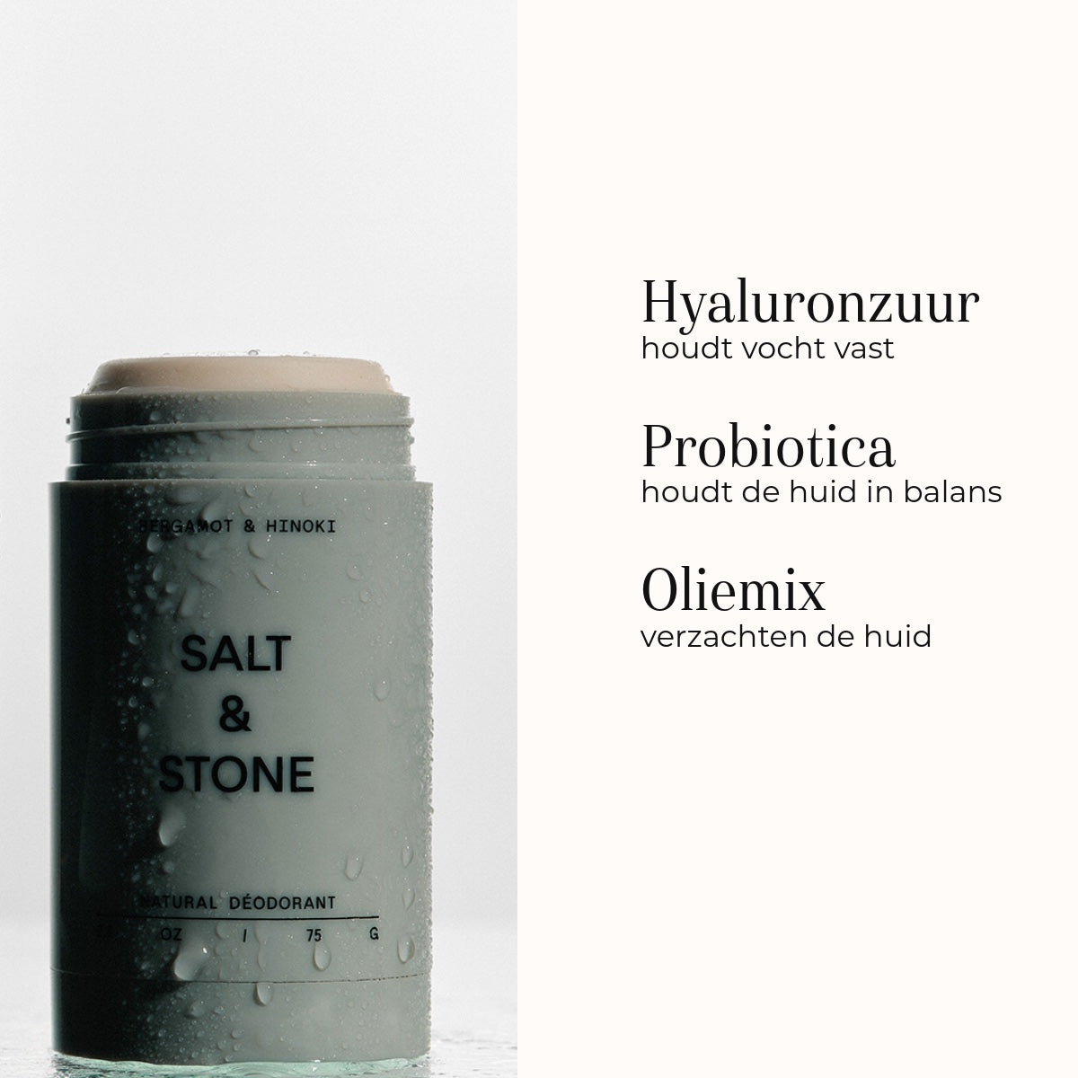Natural Deodorant Gel - Bergamot & Hinoki Sensitive 75gr ingredienser