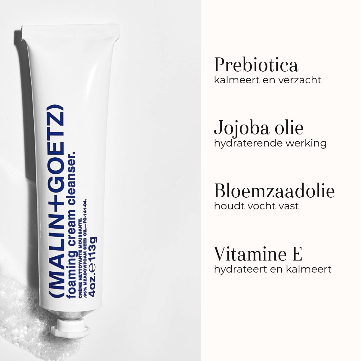 Foaming Cream Cleanser 113gr ingredienser