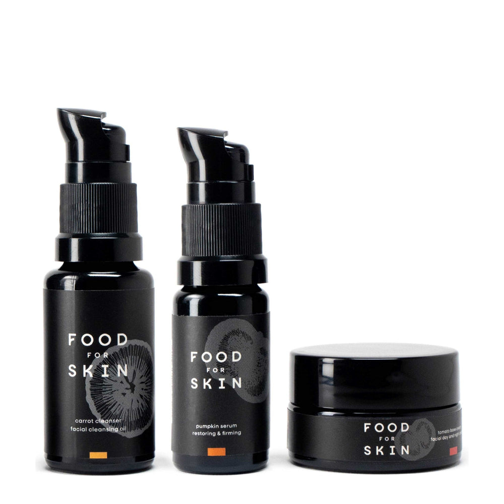 Food for Skin Prøvesæt Pumpkin - styrkende 15 ml, 15 ml, 10 ml