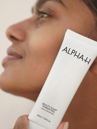 Alpha-H Beauty Sleep Power Peel tube mod ansigtet