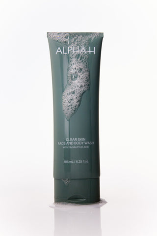 Alpha-H Clear Skin Face & Body Wash tube med skum