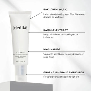 Medik8 Calmwise Colour Correct 50ml ingredienser bakuchiol og niacinamid