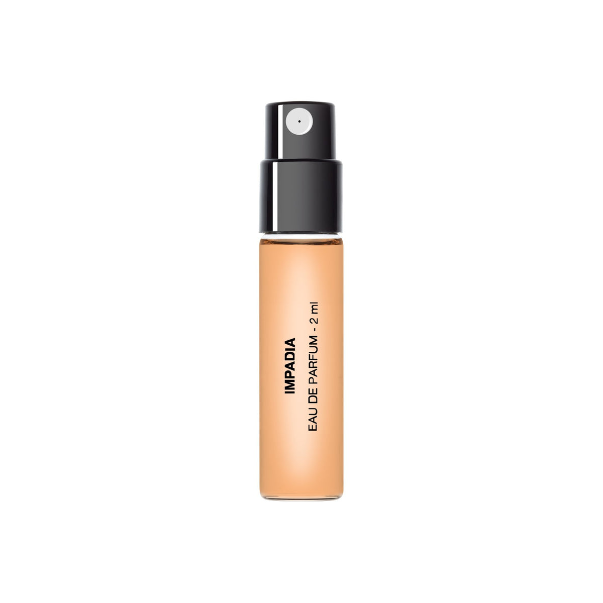 BDK Parfums Impadia prøve 2ml fra siden med produktnavn