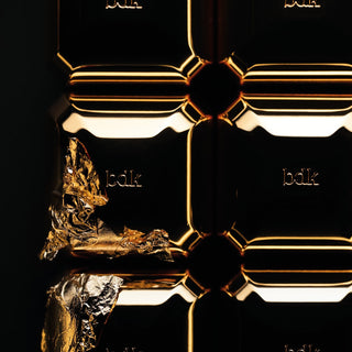 BDK Parfums Velvet Tonka Extrait gyldne låg set oppefra med bladguld