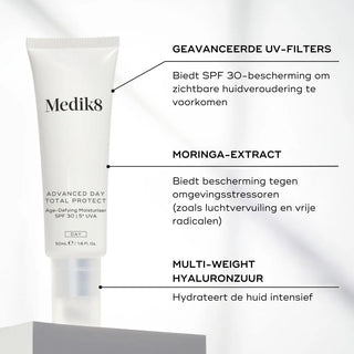 Medik8 Advanced Day Total Protect SPF 30 UV-filters en hyaluronzuur