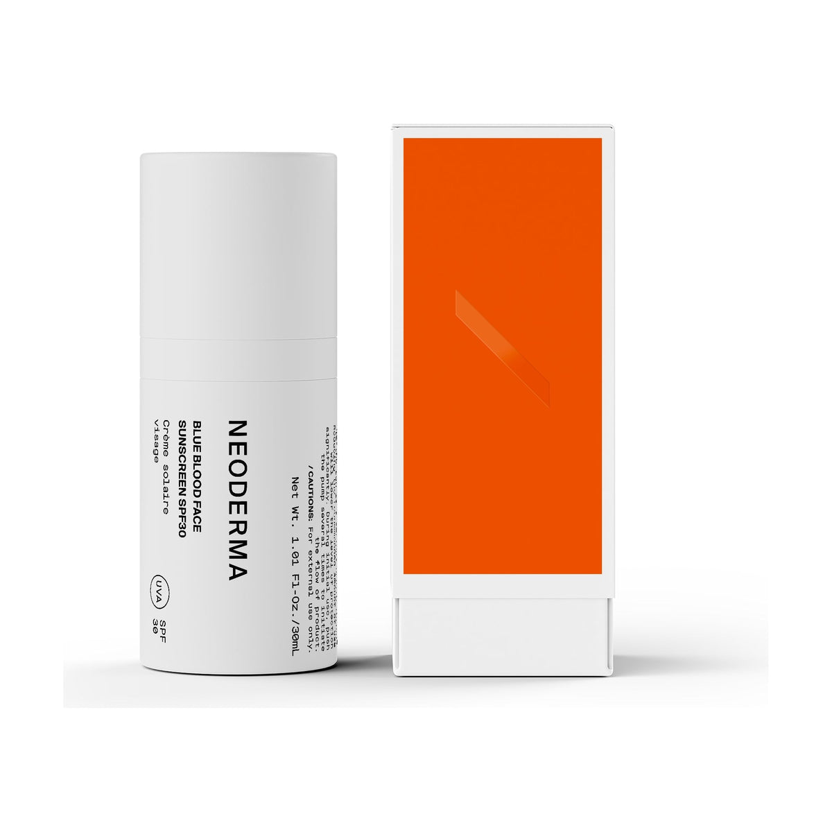 Neoderma Blue Blood Face Sunscreen SPF30 30 ml med emballage