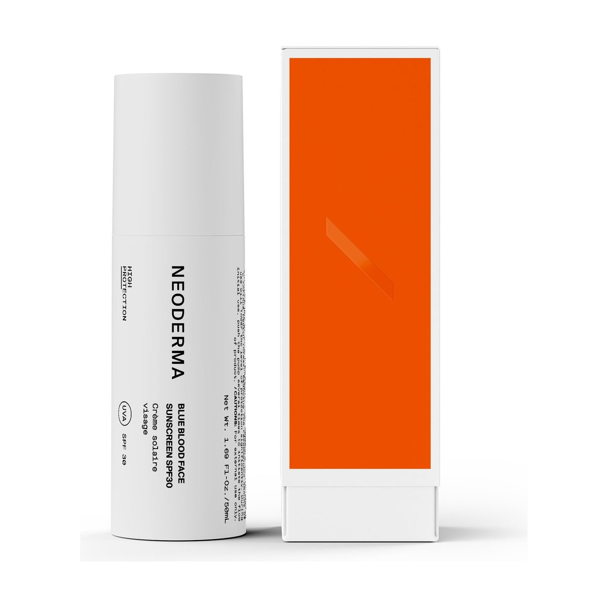 Neoderma Blue Blood Face Sunscreen SPF30 50 ml med emballage