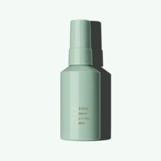 Corpus Naturals Deodorant Spray Third Rose flakon på mintgrøn