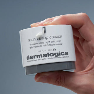 Dermalogica Sound Sleep Cocoon krukke 50ml i hånden
