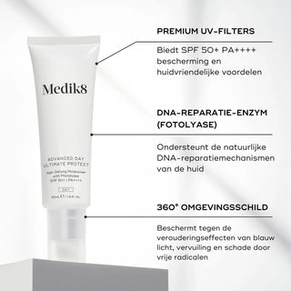 Medik8 Advanced Day Ultimate Protect SPF 50+ UV-filters en DNA-enzym