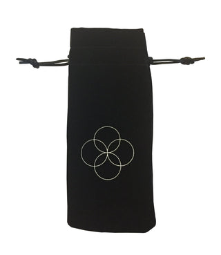 Oolaboo Amethist Beauty Roller sort fløjlspose