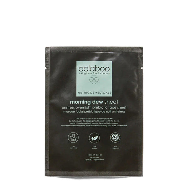 Morning Dew Unstress Overnight Prebiotic Face Sheet 18 ml | Oolaboo