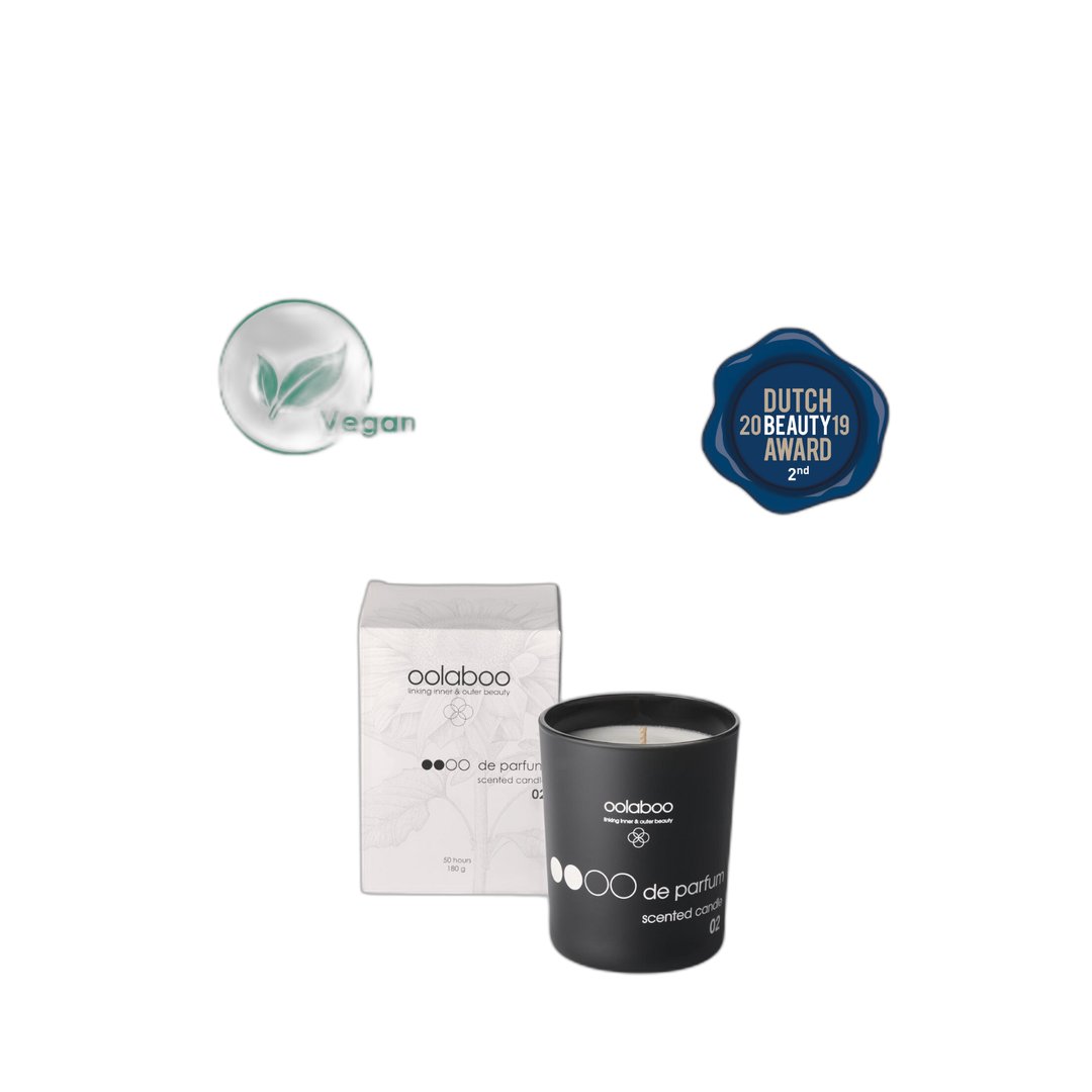 Oolaboo OOOO de Parfum Scented Candle 02 med æske, vegansk og award