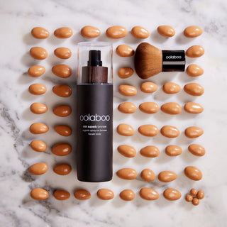 Oolaboo Skin Superb Organic Spray-on Bronzer med pensel og mandler