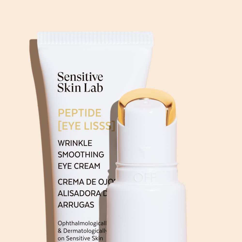Sensilis Peptide [EYE LISSS] 15ml tube op perzik achtergrond