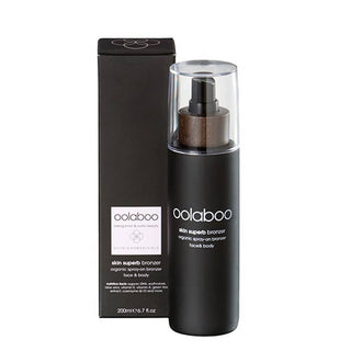 Oolaboo Skin Superb Organic Spray-on Bronzer 200ml flakon med æske