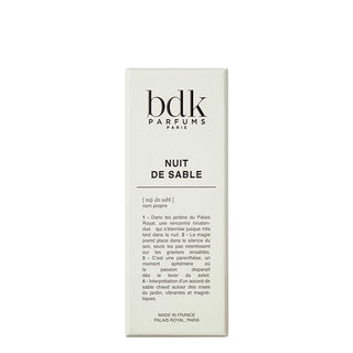 BDK Parfums Nuit De Sable - Eau de Parfum emballage