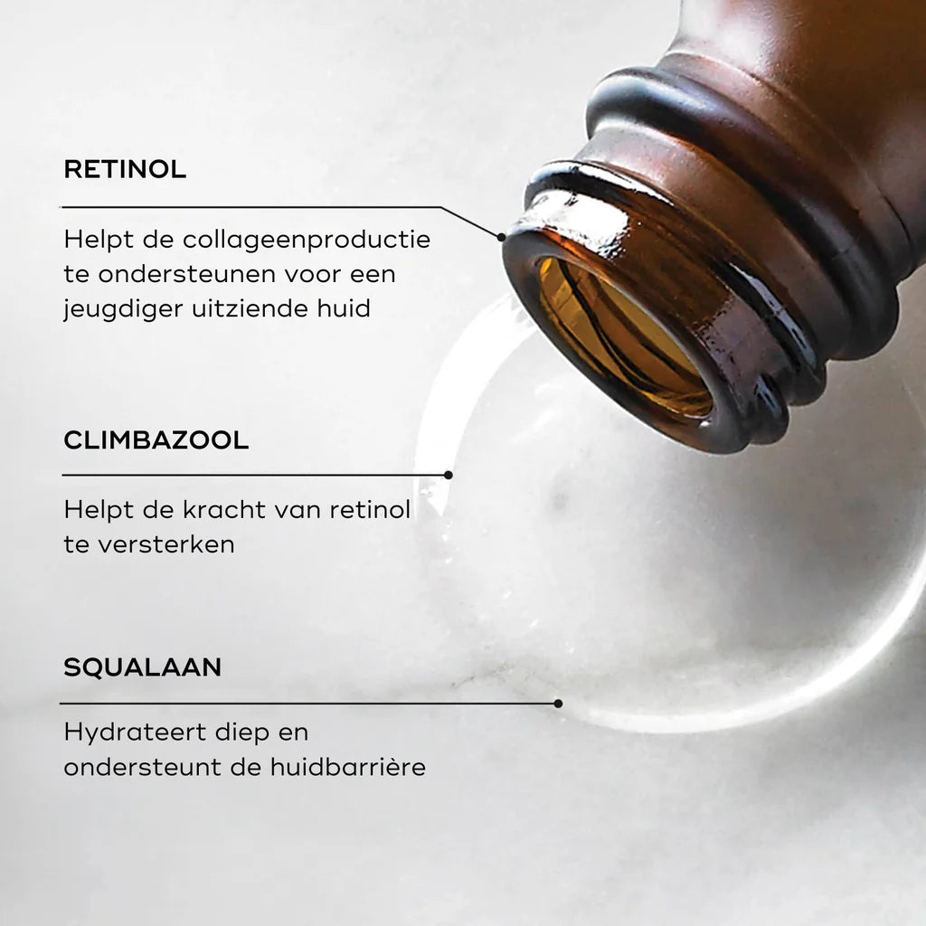 Medik8 Retinol 3TR 15ml ingredienser retinol, climbazol og squalan
