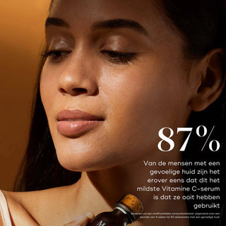 Medik8 C-Tetra 30ml model, 87% synes det er det mildeste C-vitamin-serum
