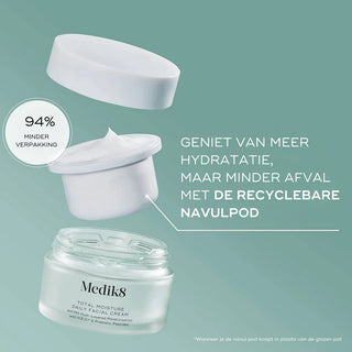 Medik8 Total Moisture Daily Facial Cream recyclebare navulpod